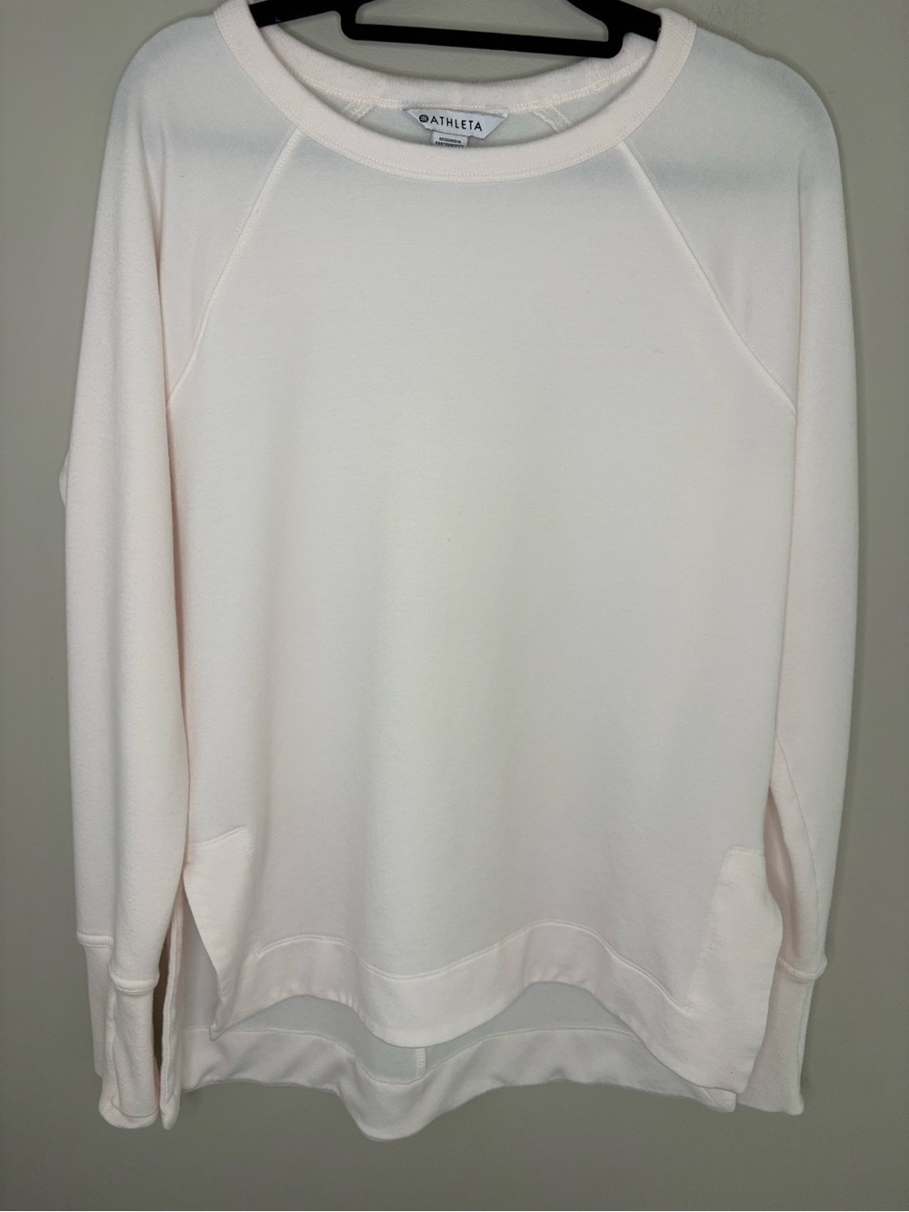 Athleta Blush Pink Pullover Sweatshirt Small Soft Lounge Athleisure